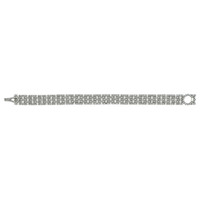 8.78 Ct.Tw. Natural Diamond Pave Bracelet, 18K White Gold Image