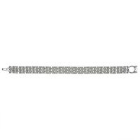8.78 Ct.Tw. Natural Diamond Pave Bracelet, 18K White Gold Image