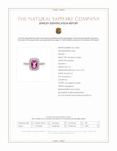 1.61 Ct. Pink Sapphire and Natural Diamond Pave Ring, 18K White & Yellow Scan Report