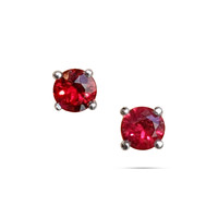 0.40 Ct.Tw. Ruby Studs Earrings, Platinum 950 Image