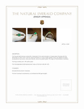 0.34 Ct. Emerald Bezel Ring, 18K Yellow Gold Appraisal