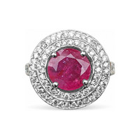 4.50 Ct. Ruby 14K White Gold ring