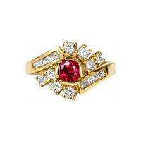 0.60 Ct. Ruby 18K Yellow Gold ring