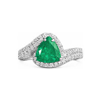 1.62 Ct. Emerald 18K White Gold ring