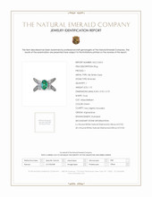 1.10 Ct. Emerald Natural Diamond Pave Ring, 18K White Gold Scan Report