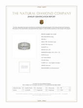 2.09 Ct. Natural Diamond Pave Ring, 18K White Gold Scan Report