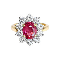 2.27 Ct. Ruby 18K Yellow Gold ring