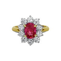 2.27 Ct. Ruby 18K Yellow Gold ring