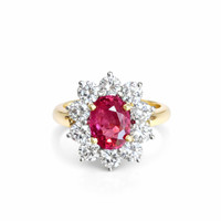2.27 Ct. Ruby 18K Yellow Gold ring