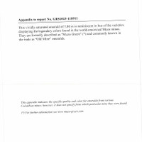 5.80 Ct. Emerald Natural Diamond Three Stone Ring, 18K White Gold Scan Report