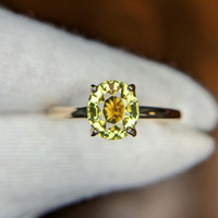 1.48 Ct. Chrysoberyl Solitaire Ring, 14K Yellow Gold Image