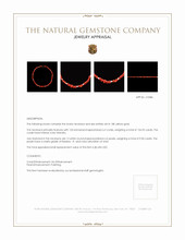 156.95 Ct. Coral Pearl Multi Stone Necklace, 18K Yellow Gold Appraisal