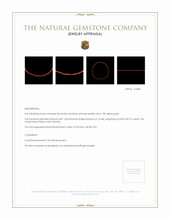 40.70 Ct. Coral Multi Stone Necklace, 18K Yellow Gold Appraisal