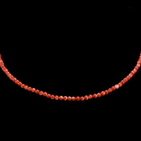 40.70 Ct. Coral Multi Stone Necklace, 18K Yellow Gold Video