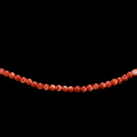 40.70 Ct. Coral Multi Stone Necklace, 18K Yellow Gold Image