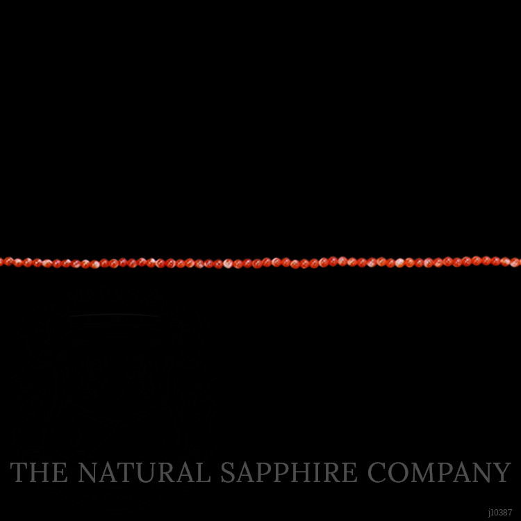 40.70 Ct. Coral Multi Stone Necklace, 18K Yellow Gold