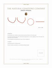 47.38 Ct. Coral Multi Stone Necklace, 18K Yellow Gold Appraisal