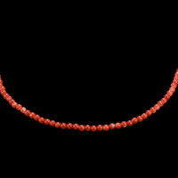 47.38 Ct. Coral Multi Stone Necklace, 18K Yellow Gold Video