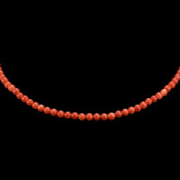 57.05 Ct. Coral Multi Stone Necklace, 18K Yellow Gold Video