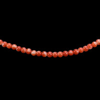 41.58 Ct. Coral Multi Stone Necklace, 18K White Gold Image