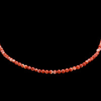 52.50 Ct. Coral Multi Stone Necklace, 18K White Gold Video