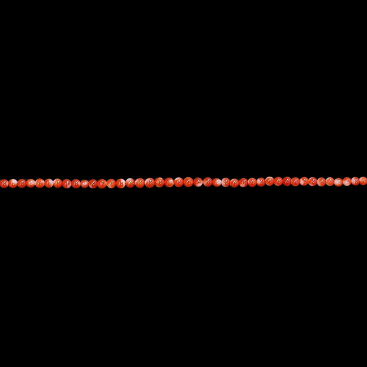 52.50 Ct. Coral Multi Stone Necklace, 18K White Gold