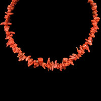 135.85 Ct. Coral Multi Stone Necklace, 18K Yellow Gold Video