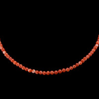 52.85 Ct. Coral Multi Stone Necklace, 18K Yellow Gold Video