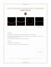 40.16 Ct. Coral Multi Stone Necklace, 18K Yellow Gold Appraisal