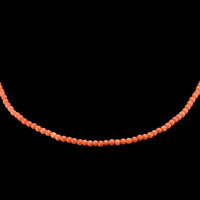 40.16 Ct. Coral Multi Stone Necklace, 18K Yellow Gold Video