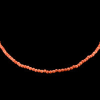 31.61 Ct. Coral Multi Stone Necklace, 18K Yellow Gold Video