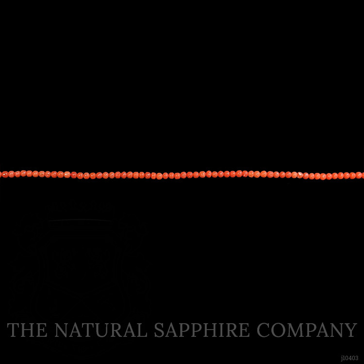 36.93 Ct. Coral Multi Stone Necklace, 18K Yellow Gold