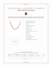 26.14 Ct. Orange Coral Antique Style Necklace, 18K Yellow Gold Scan Report