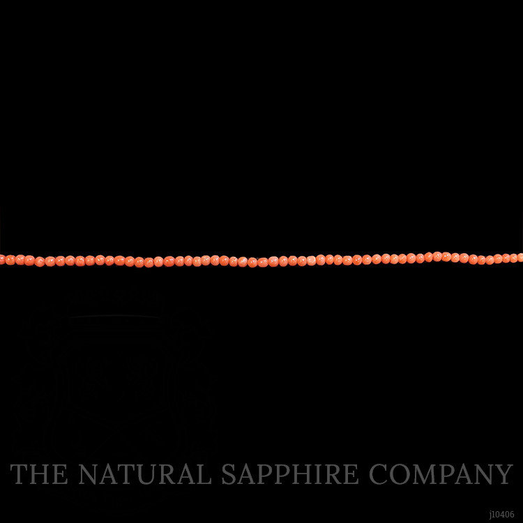 33.33 Ct. Coral Multi Stone Necklace, 18K Yellow Gold