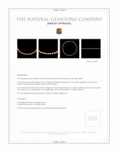 36.02 Ct. Salmon (Orangish Red) Coral Multi Stone Necklace, 18K Yellow Gold Appraisal