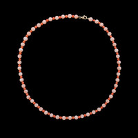 36.02 Ct. Coral Coral Multi Stone Necklace, 18K Yellow Gold Image