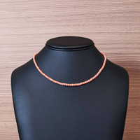 25.00 Ct. Coral Multi Stone Necklace, 18K White Gold Video