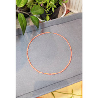 25.00 Ct. Coral Multi Stone Necklace, 18K White Gold Image