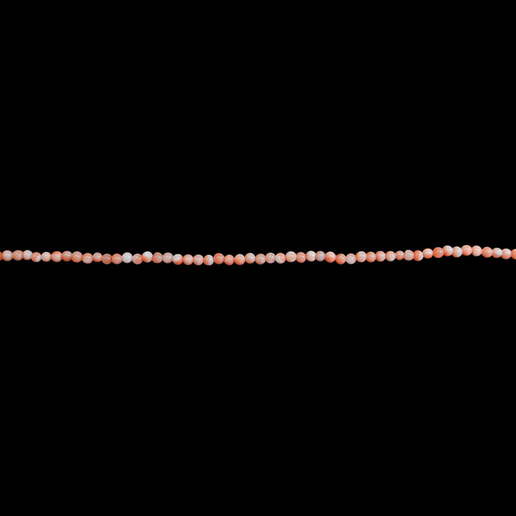 47.21 Ct. Coral Multi Stone Necklace, 18K White Gold