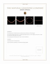 39.14 Ct. Coral Multi Stone Necklace, 18K White Gold Appraisal