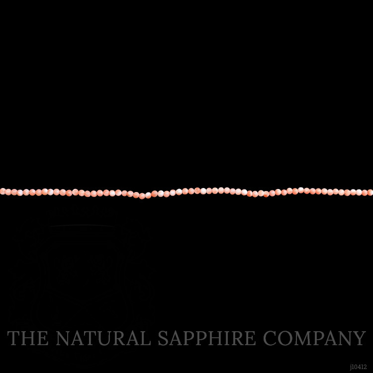 39.14 Ct. Coral Multi Stone Necklace, 18K White Gold