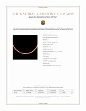 37.26 Ct. Salmon (Orange) Coral Multi Stone Necklace, 18K Yellow Gold Scan Report