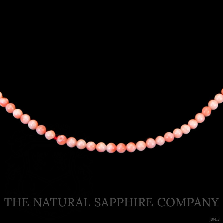 37.26 Ct. Coral Multi Stone Necklace, 18K Yellow Gold