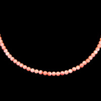 50.18 Ct. Coral Multi Stone Necklace, 18K Yellow Gold Video