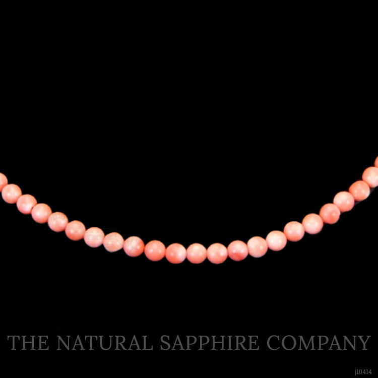 50.18 Ct. Coral Multi Stone Necklace, 18K Yellow Gold