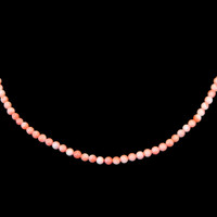 41.47 Ct. Coral Multi Stone Necklace, 18K Yellow Gold Video