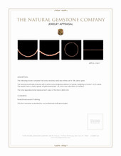 50.83 Ct. Coral Multi Stone Necklace, 18K Yellow Gold Appraisal