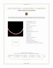 50.83 Ct.Tw.Total Carat Weight Salmon (Orange) Coral and White Freshwater Pearl Multi Stone Necklace, 18K Yellow Gold Scan Report