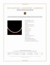 50.83 Ct.Tw.Total Carat Weight Salmon (Orange) Coral and White Freshwater Pearl Multi Stone Necklace, 18K Yellow Gold Scan Report