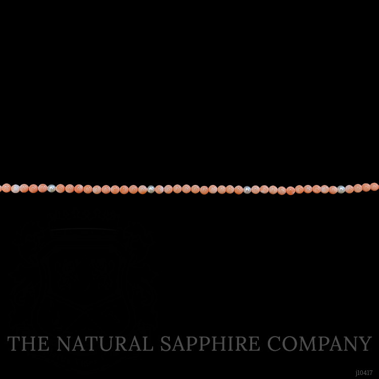 50.83 Ct. Coral Multi Stone Necklace, 18K Yellow Gold